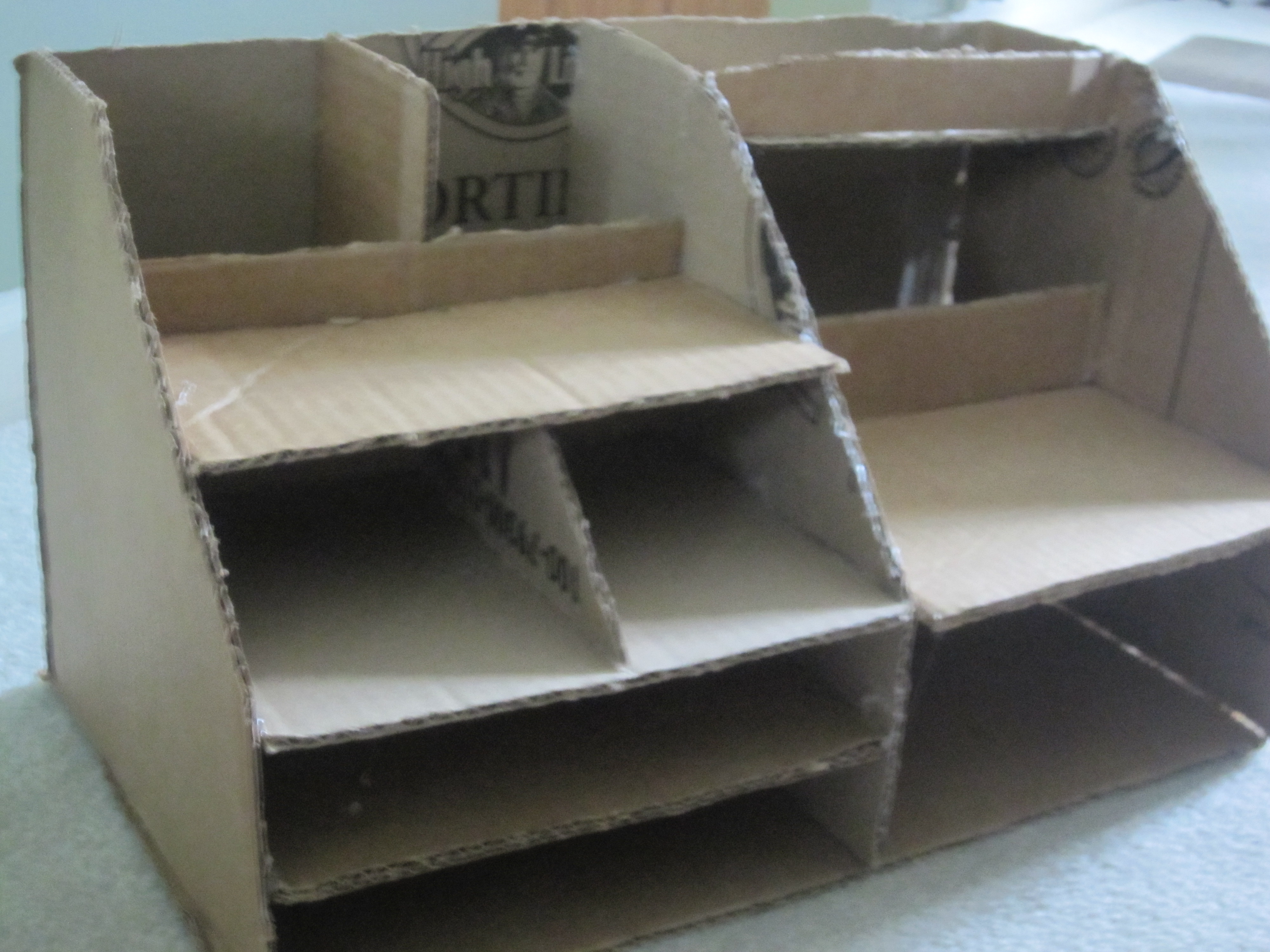 Cardboard Desk Organizer