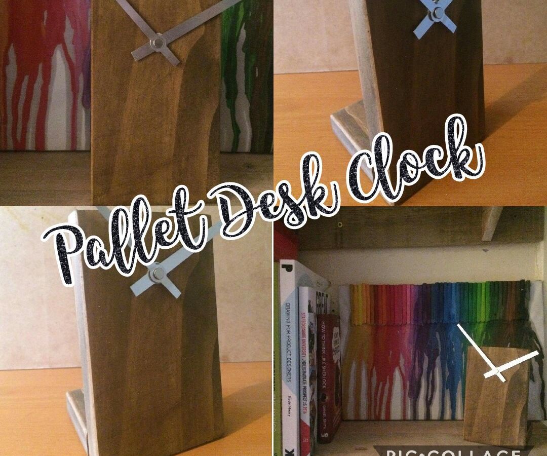 Pallet Desk Clock