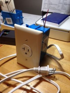 Arduino controlled plant watering system and custom AC Receptacles outlets