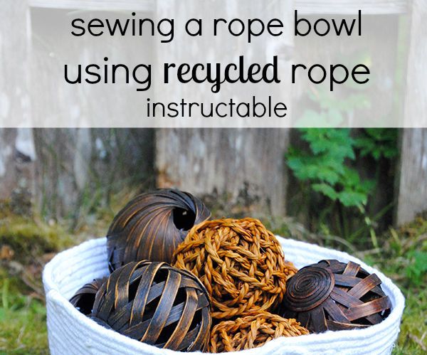 Sewing a Rope Bowl Using Recycled Rope