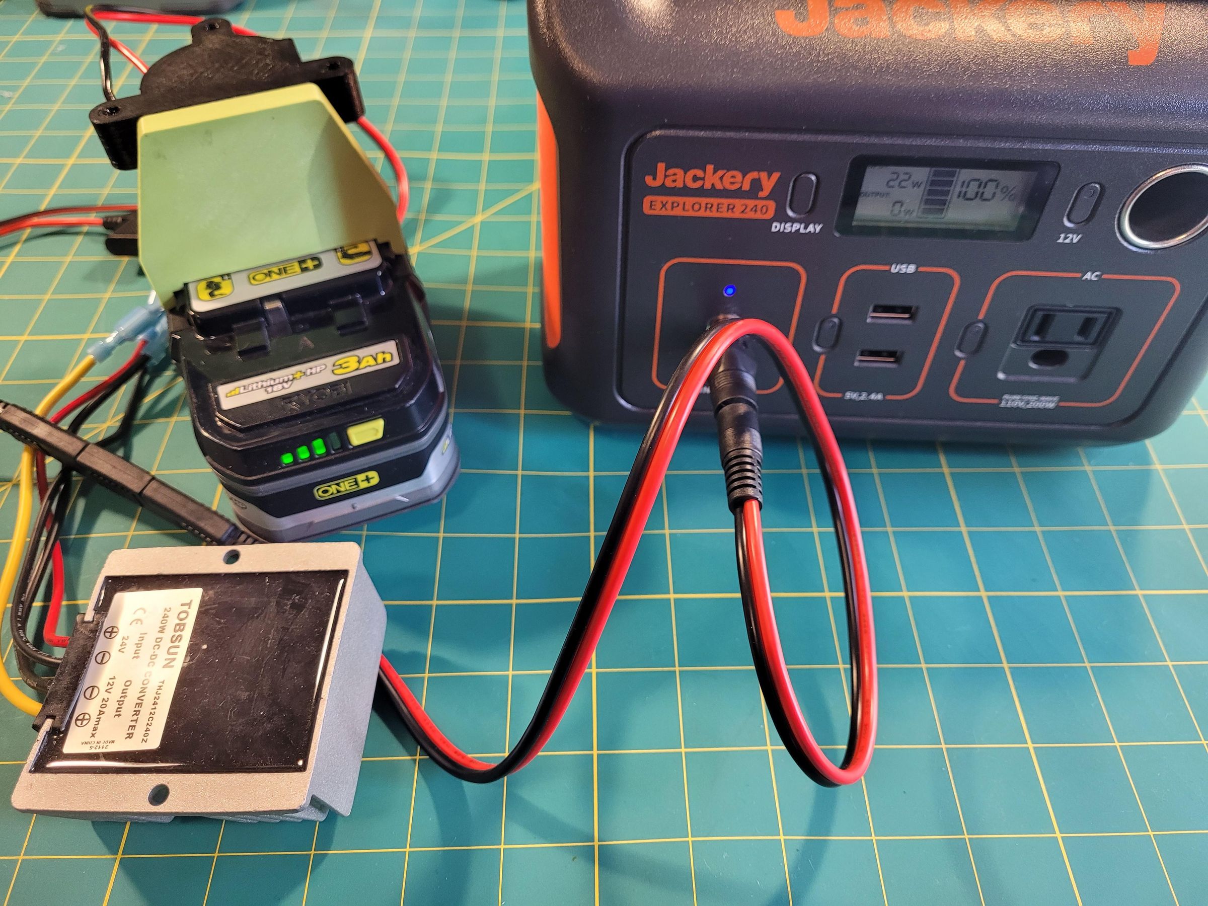 Get 12v Out of Your Ryobi 18v Batteries Great for Powering Your Own