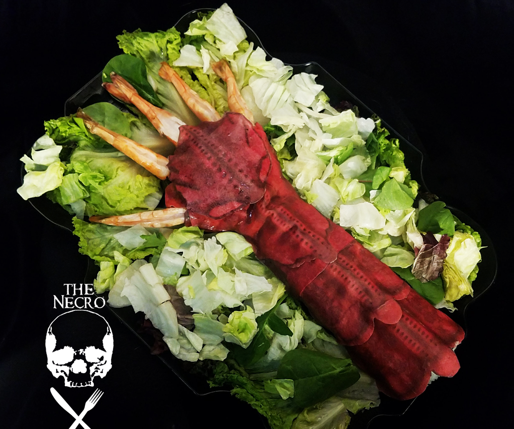Edible Beetlejuice Shrimp Arm From the Musical Number Dinner Party Scene