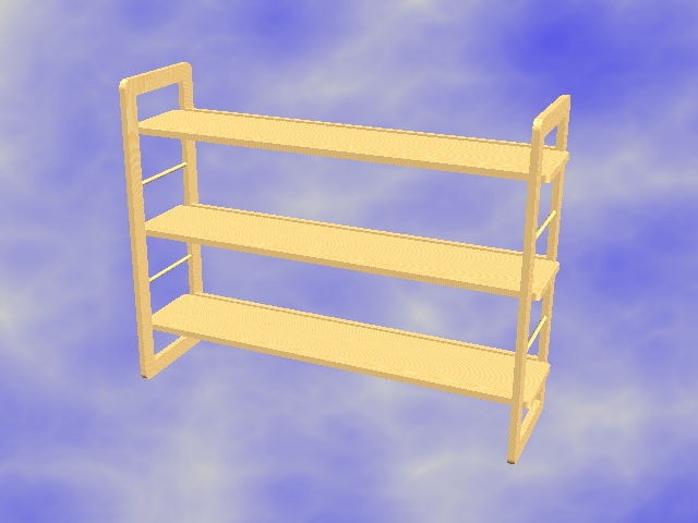 Knock down shelf unit
