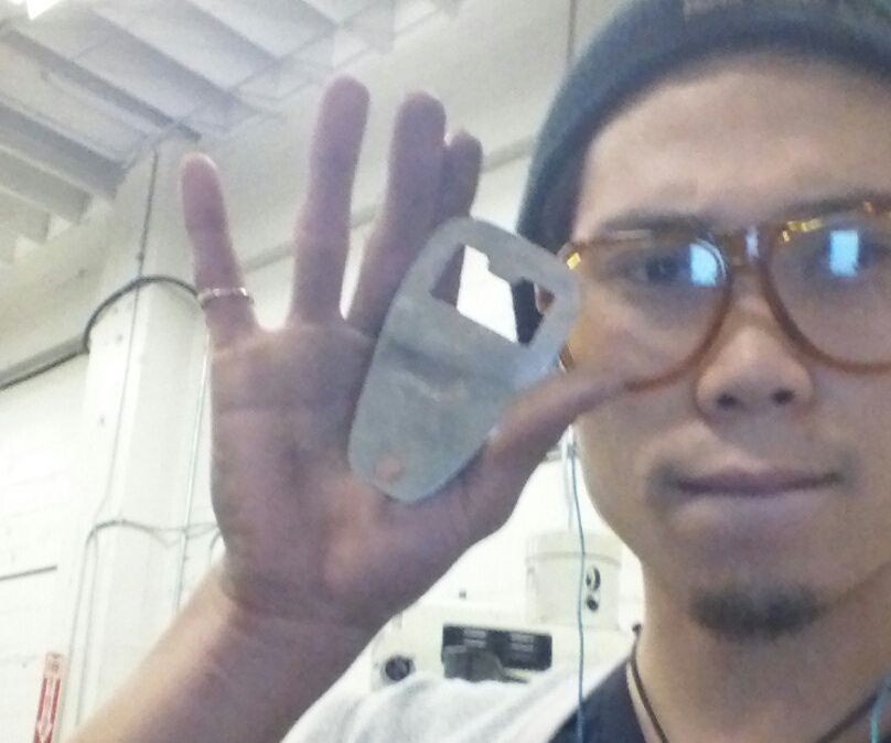 Bottle Opener W/ Lanyard Hole - Made @TechShop!