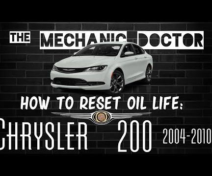 How to Reset Oil Life: Chrysler 200 2015-2016