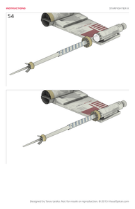 Starfighter-X Star Wars Inspired Paper Model