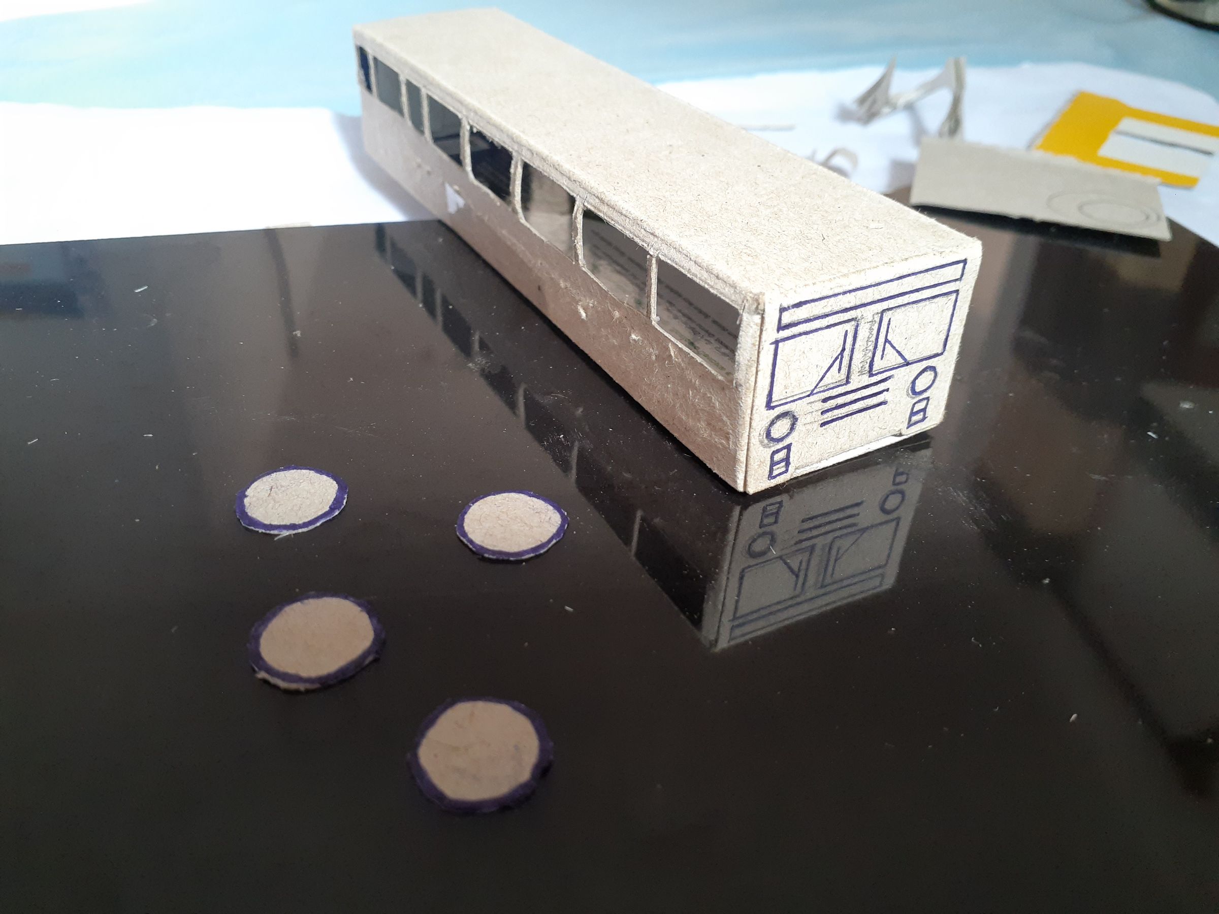 Fancy Cardboard Toy Bus Out of Toothpaste Box 5 Steps Instructables