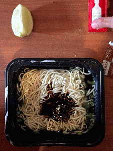 Sauce! Open Both Sauce Bag.