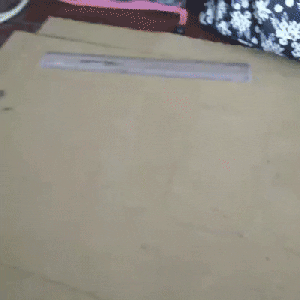 Making Template to Trace Digit on the Cardboard