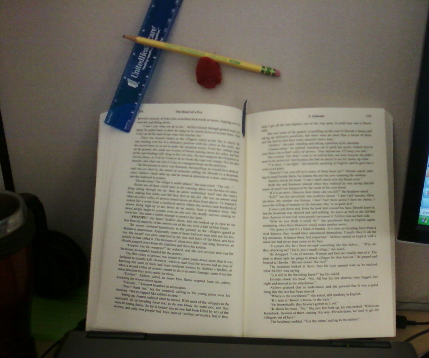 Book Holder With Office Supplies