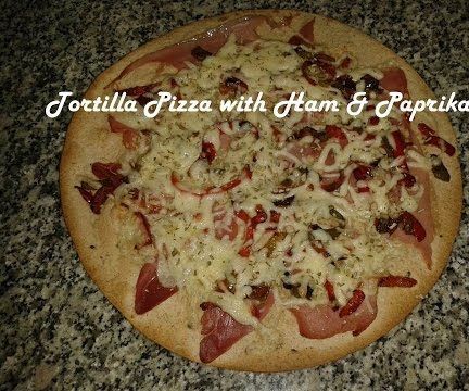 Tortilla Pizza With Ham & Paprika Recipe