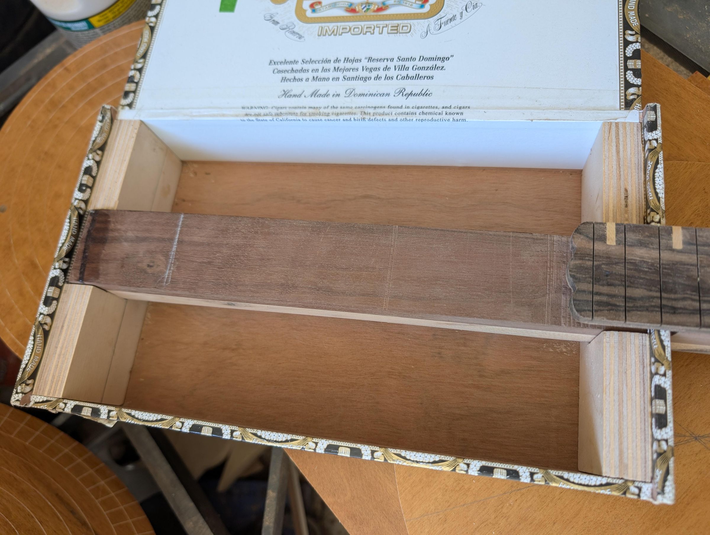 Installing the Neck Through the Cigar Box