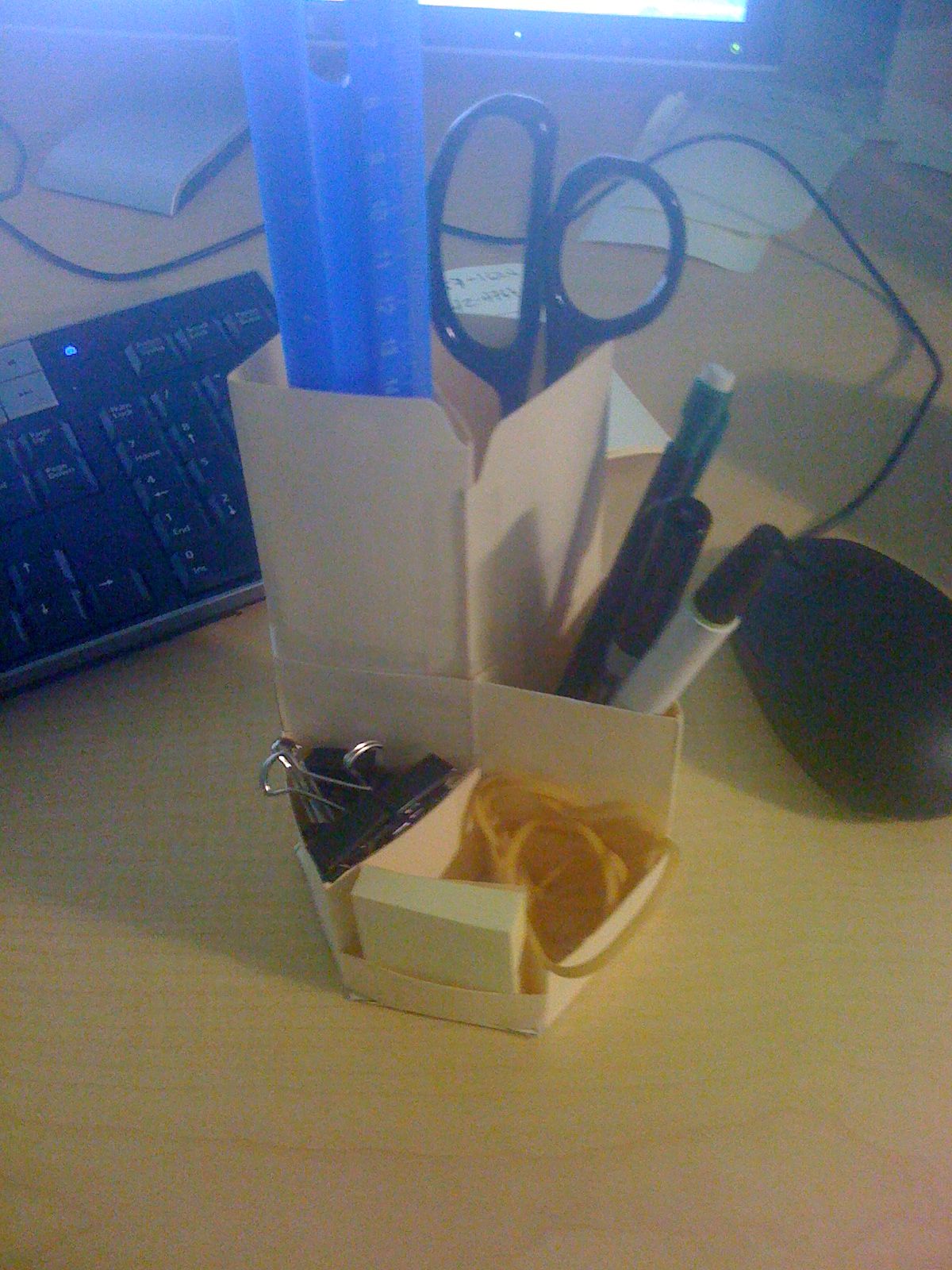 Cubical Organizer Out of Manila File Folders.