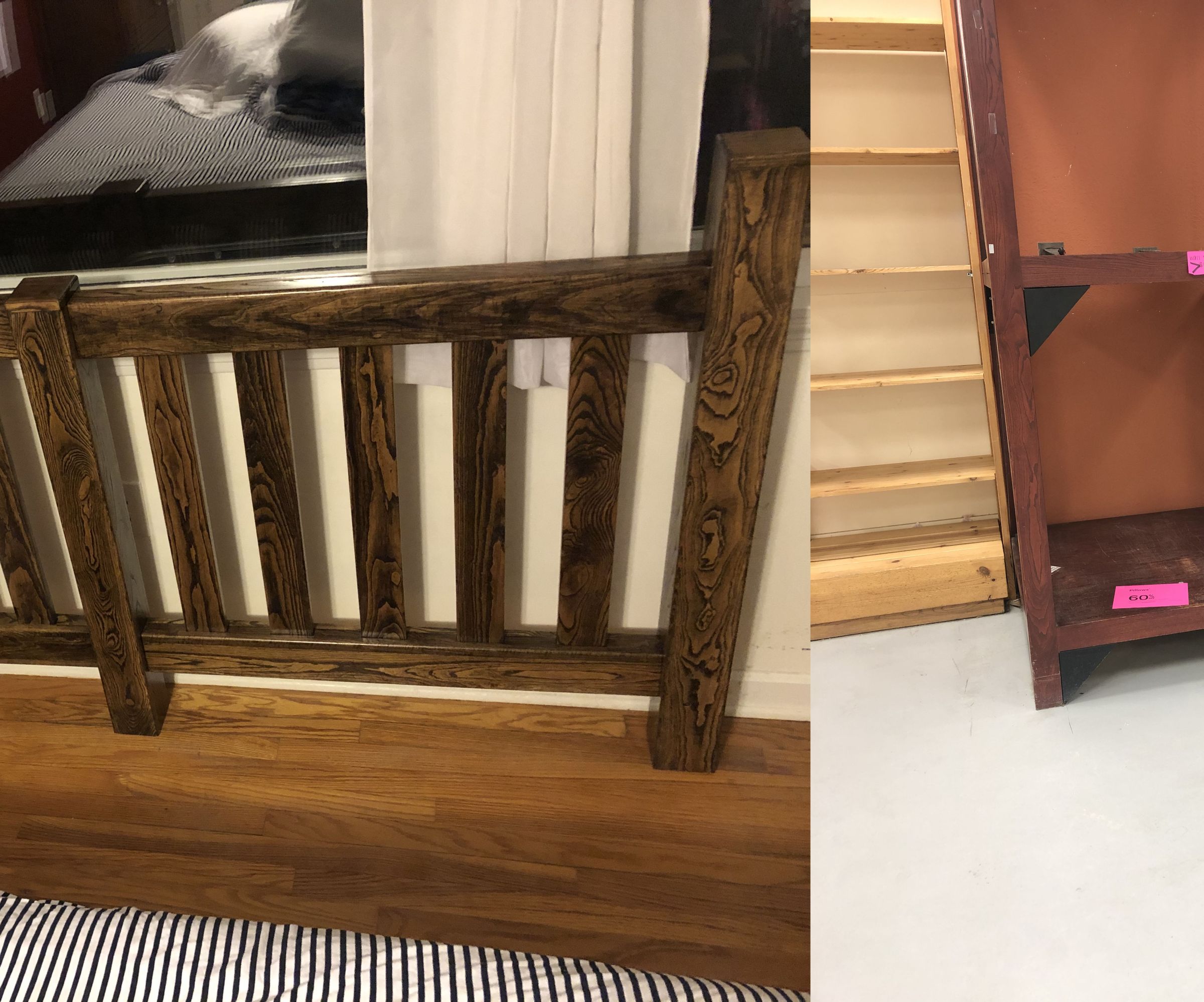Upcycled Oak King Headboard
