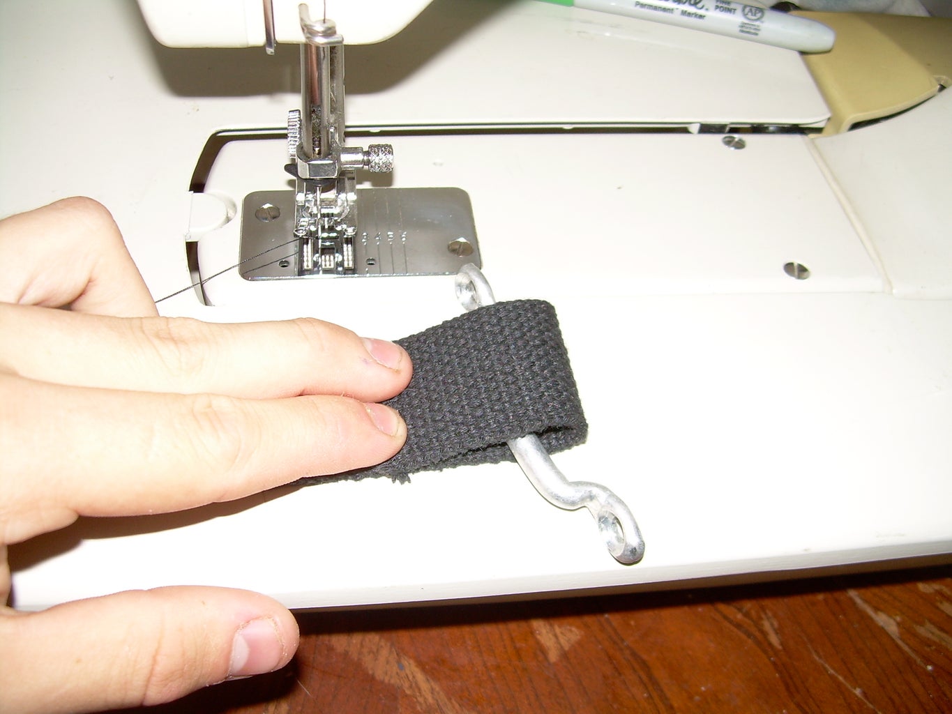 Sew a Loop in the Webbing.