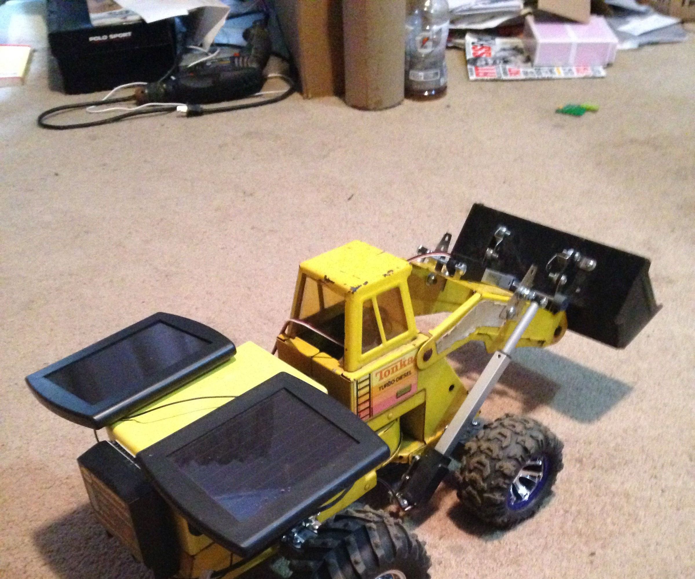 Tonka Front Loader Conversion With Solar Upgrade