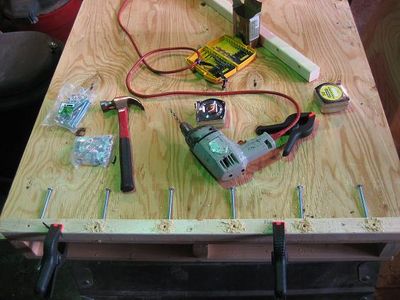 Drill Bolt Holes in Stringers