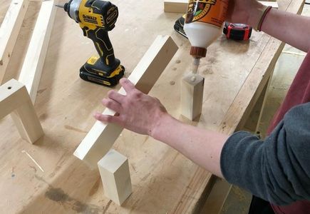 Assemble Back and Sides of Towel Rack.