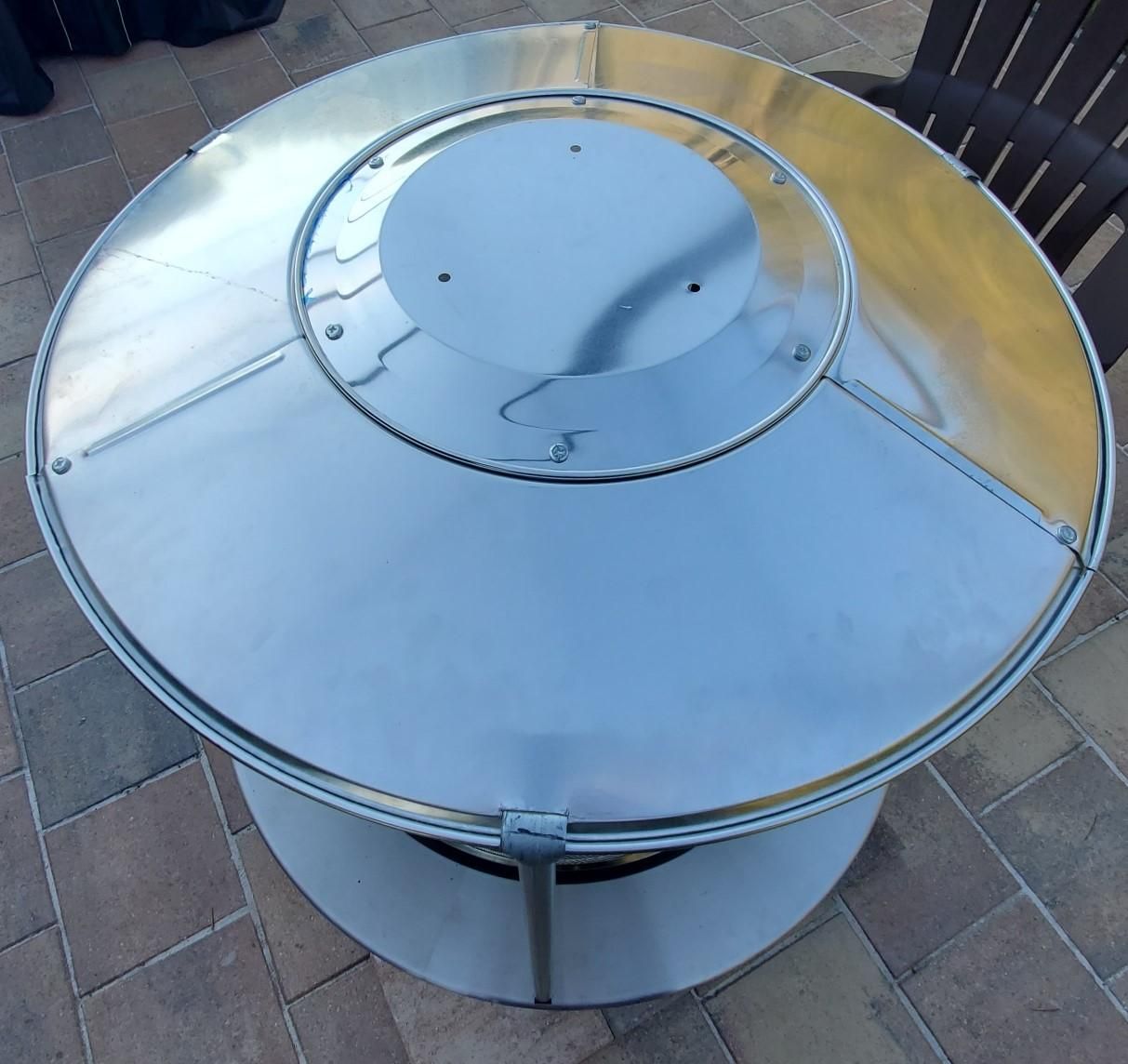 Member's Mark XL Smokeless Wood Fire Pit Heat Shield 3 Steps