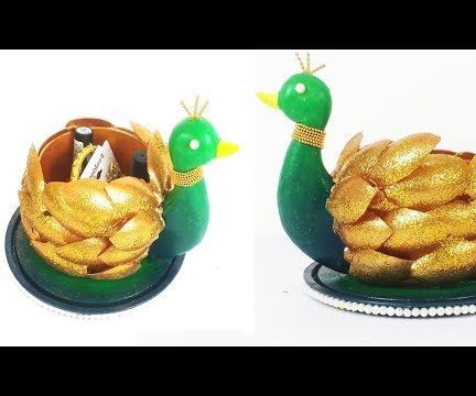 How to Make DIY Peacock Craft Organizer?