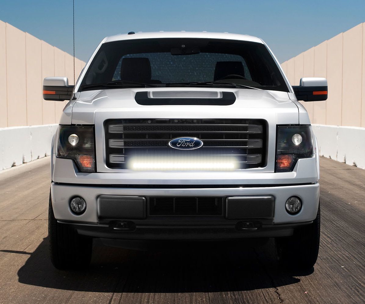 Install IJDMTOY 2009-2014 Ford F150 30in LED Light Bar