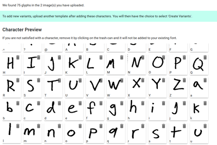 Upload and Build Your Font