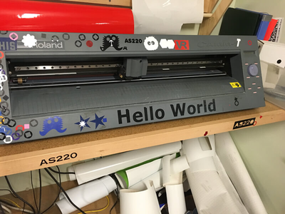 Cut the Text With the Vinyl Cutter