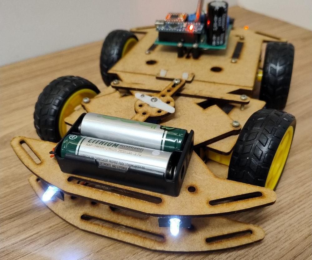 Arduino Bluetooth 4WD Car With Steering