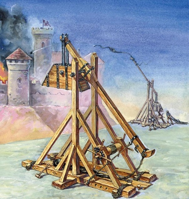 Build a LEGO Trebuchet With Wheels As Counterweights: a Fun Engineering Project