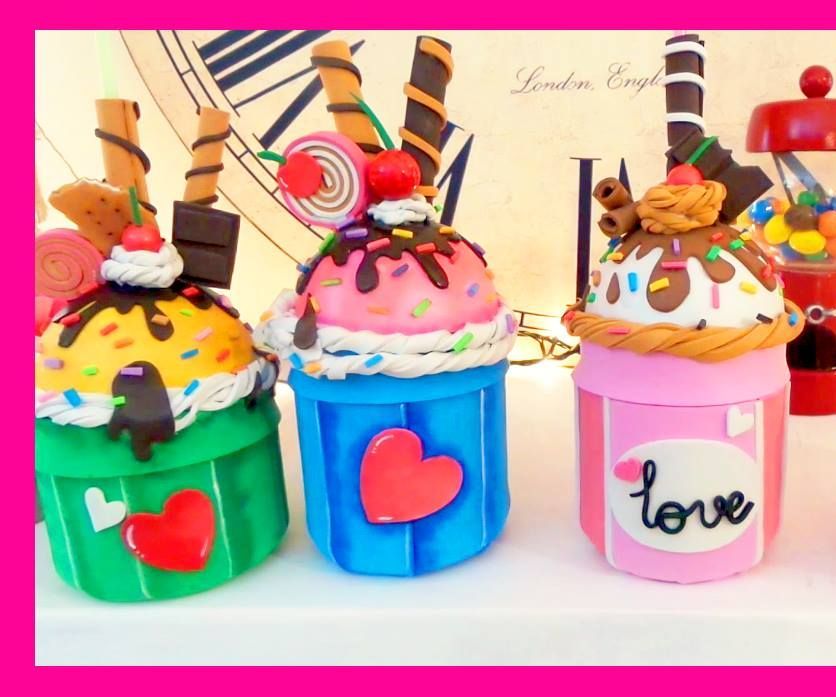 How to Make Ice Cream Cupcake With EVA Foam Recycled Glass Jars