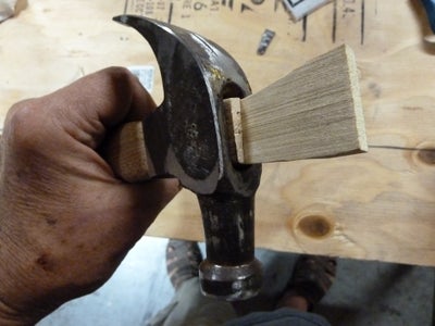 Install Wooden Wedge