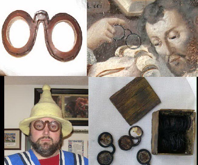 Ruined  Leather Frame Spectacles 