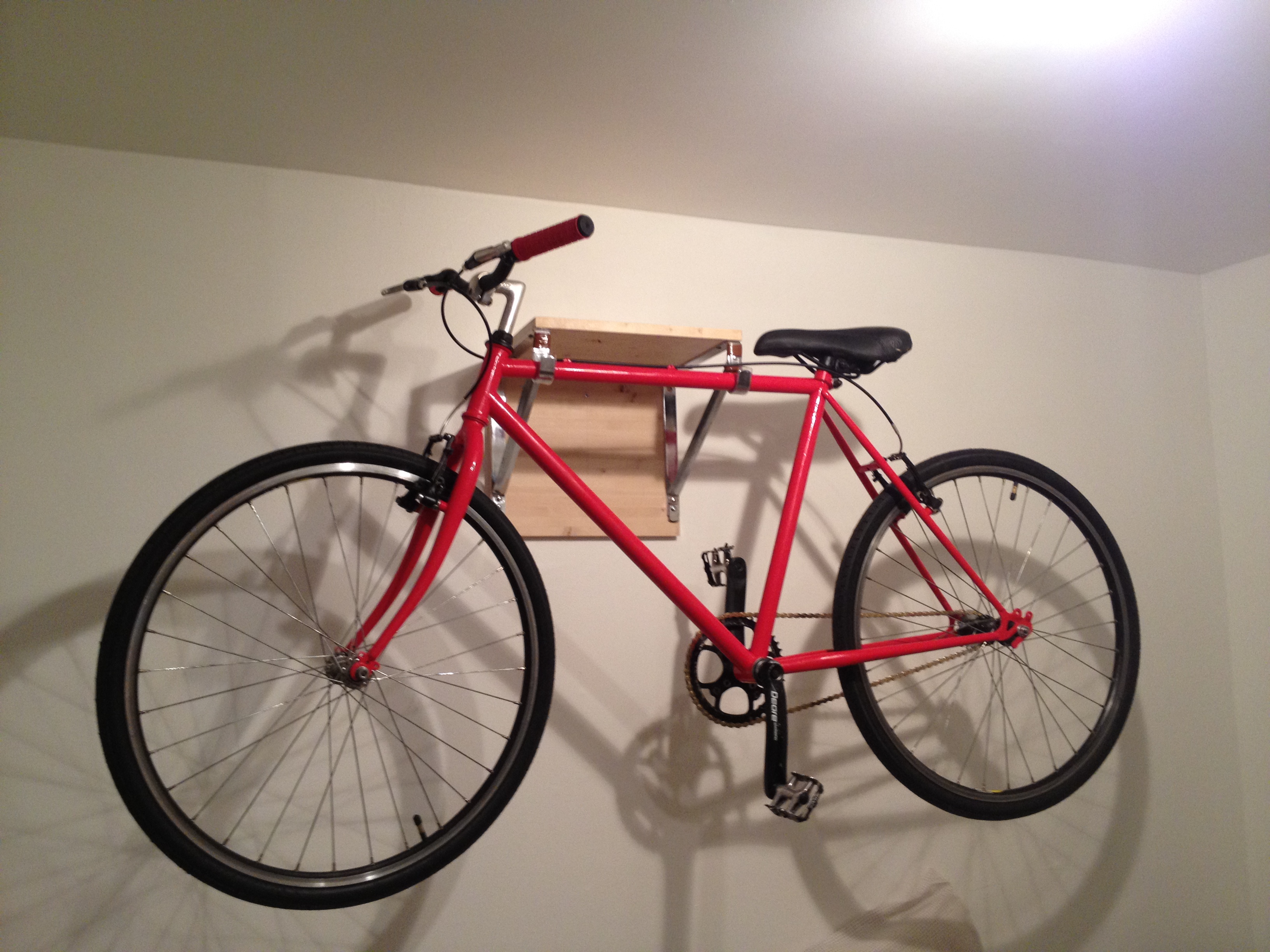 Wall mount bike storage