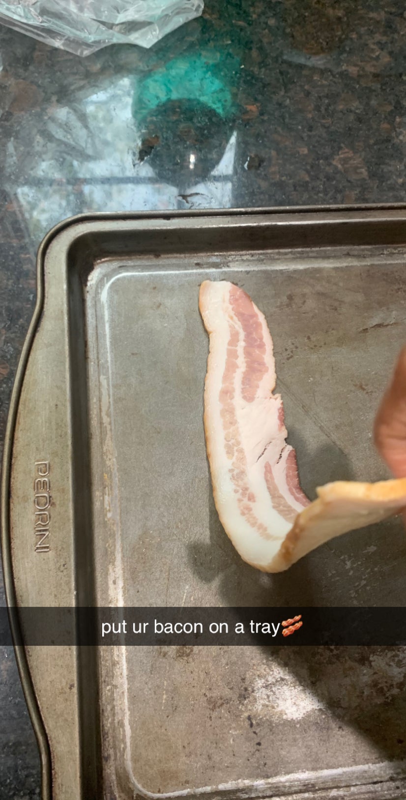 Place Your Bacon Onto a Tray 