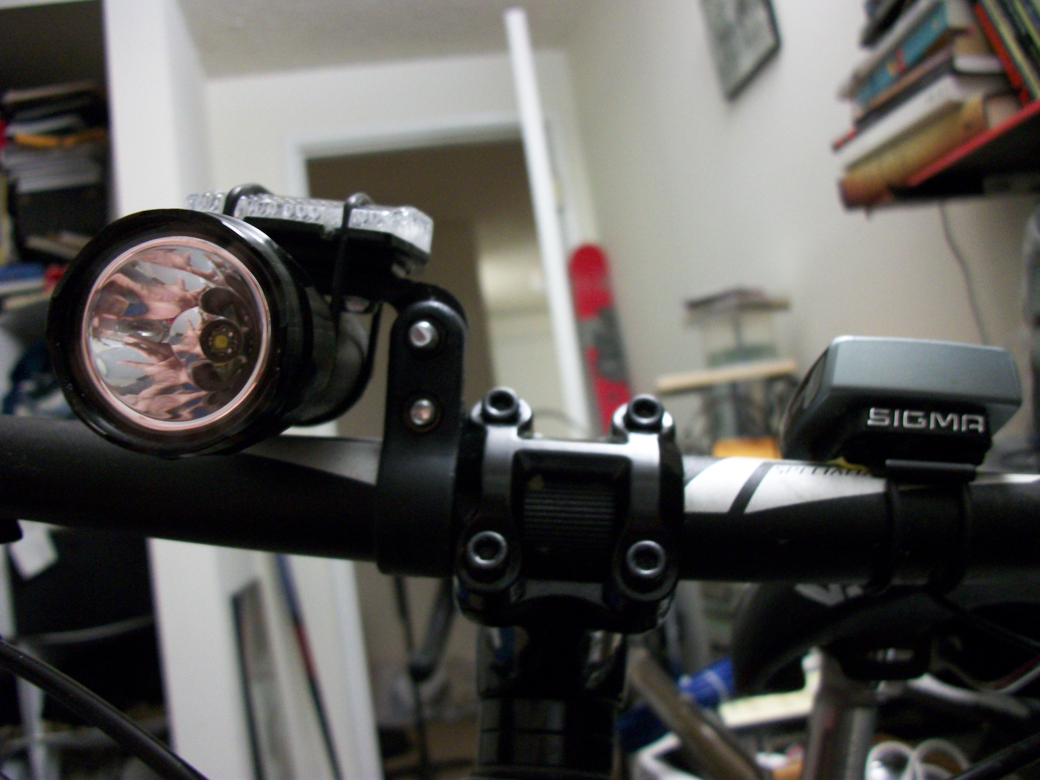 O-Ring Flashlight Mount From a Reflector