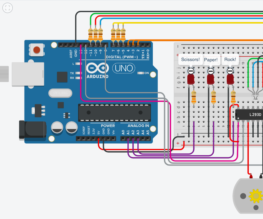 How to Make a Rock Paper Scissors Game on Tinkercadd! : 9 Steps ...