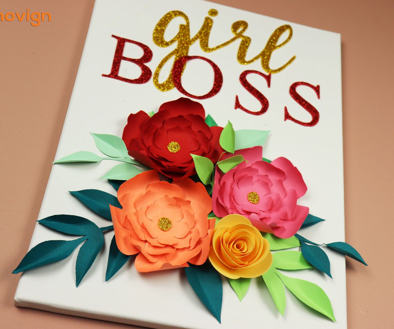 DIY Mother's Day Gift Idea | Paper Flower Wall Hanging