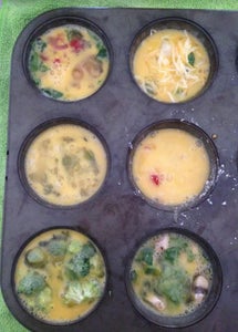 Fill Muffin Tin With Ingredients