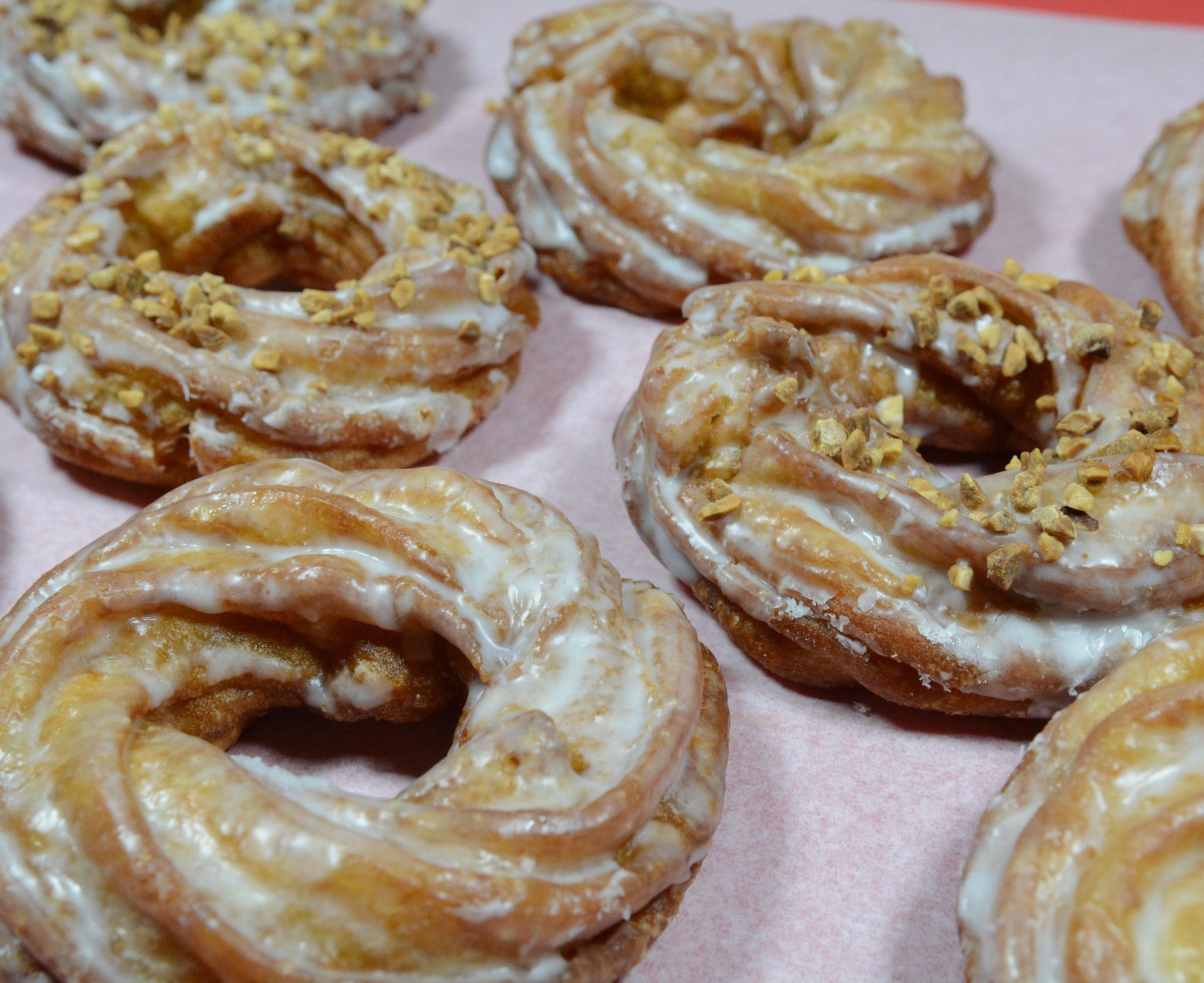 Chouxnut- Cruller Doughnuts Filled With Praline Cream