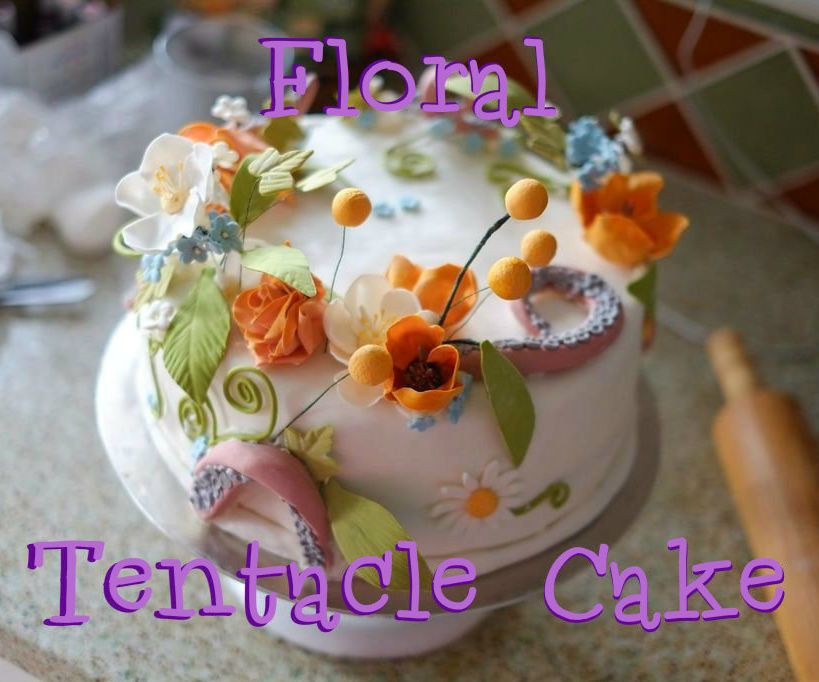 Floral Tentacle Cake