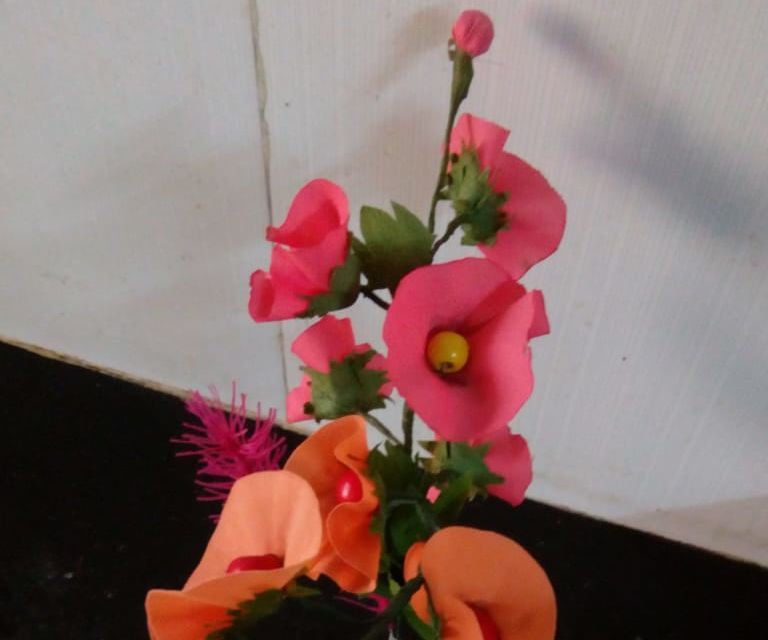 Fabric Poppy Flowers