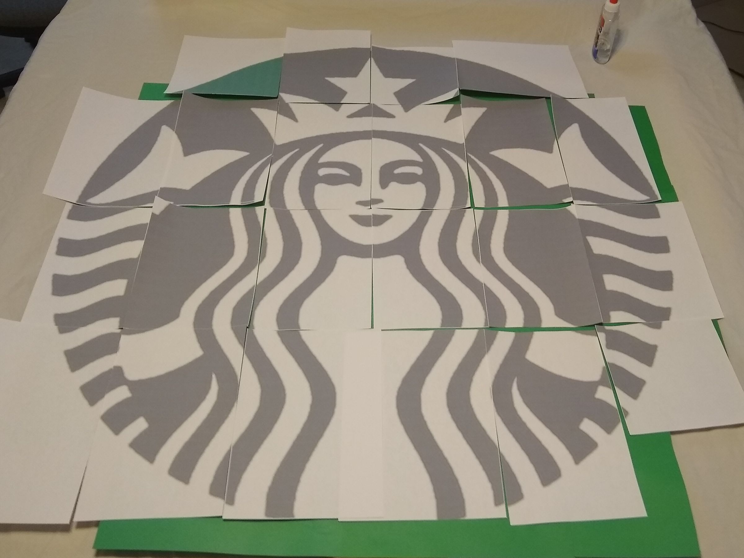 Giant Recycled Starbucks Wall Art 5 Steps (with Pictures) Instructables
