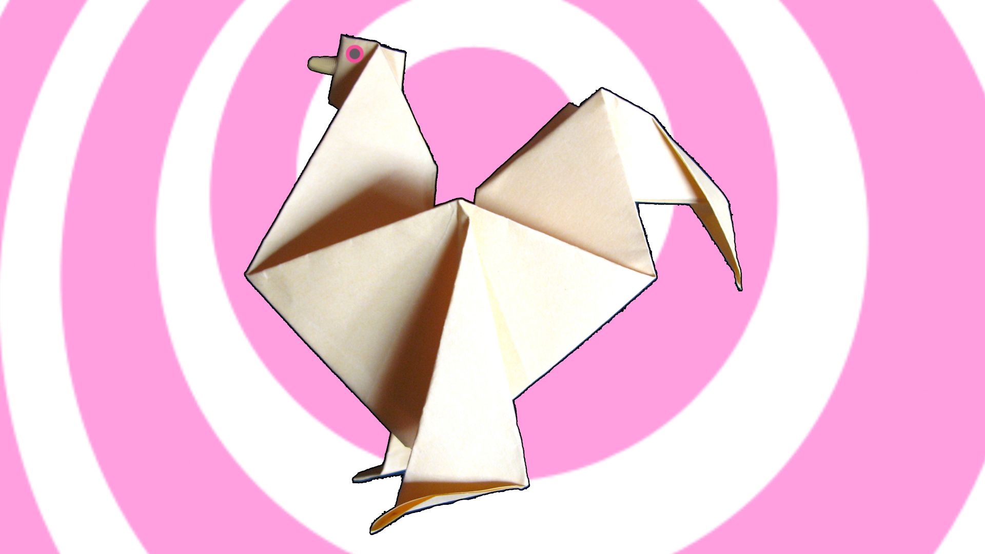 Easy Origami Rooster