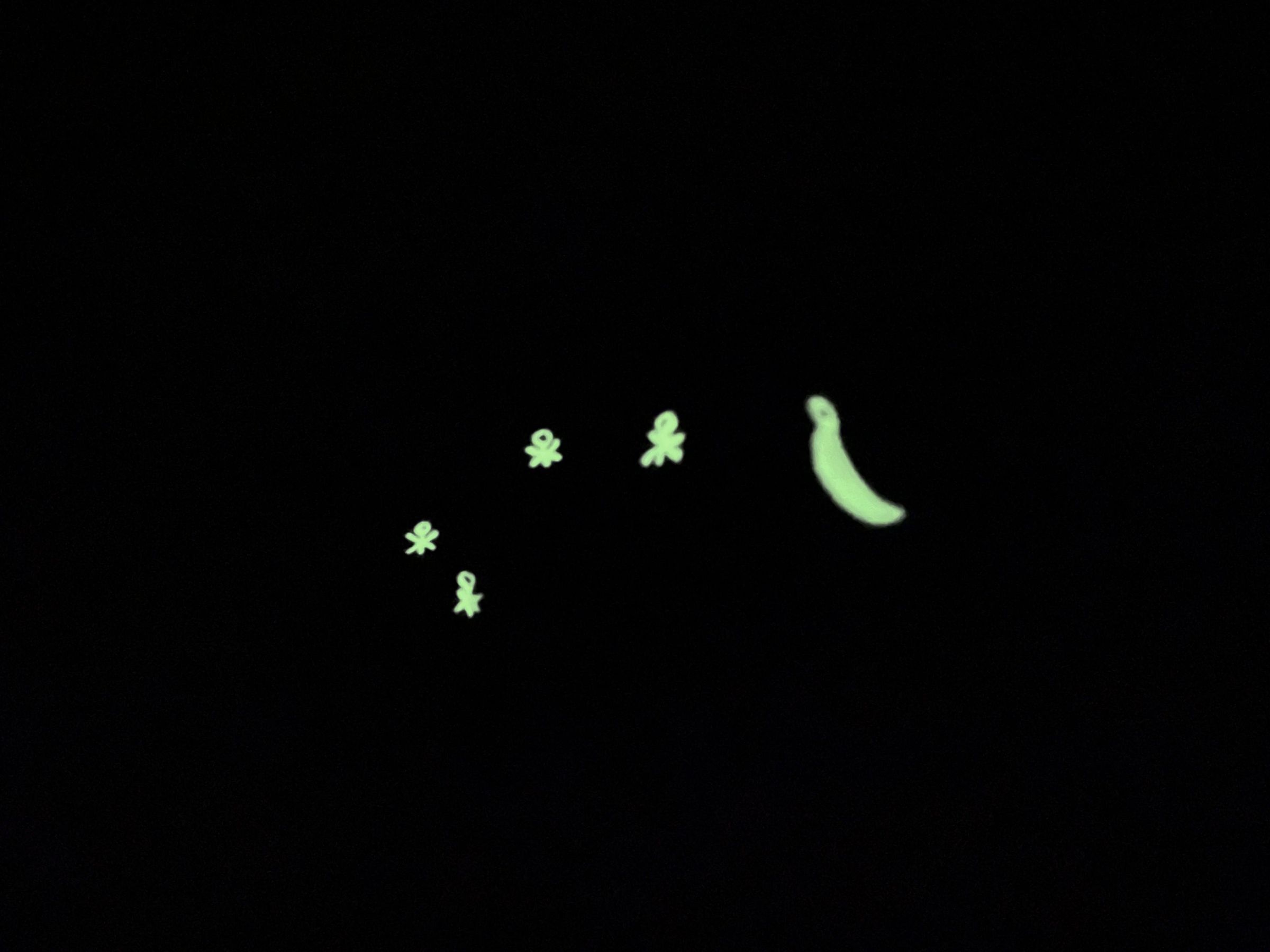Hanging Glow in the Dark Space Mural!