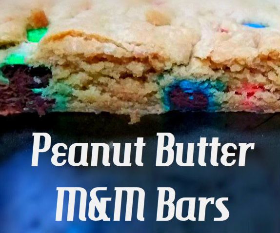 Heavenly Peanut Butter M&M Bars