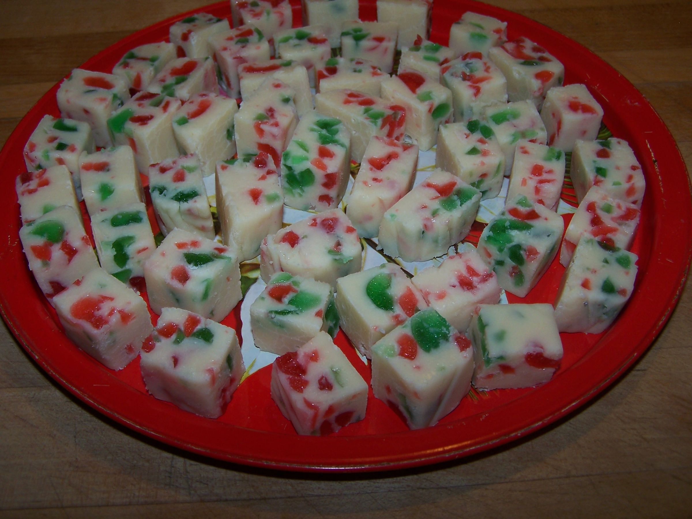 White Chocolate Christmas Fudge