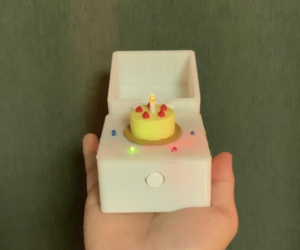 Birthday Music Box With LEDs