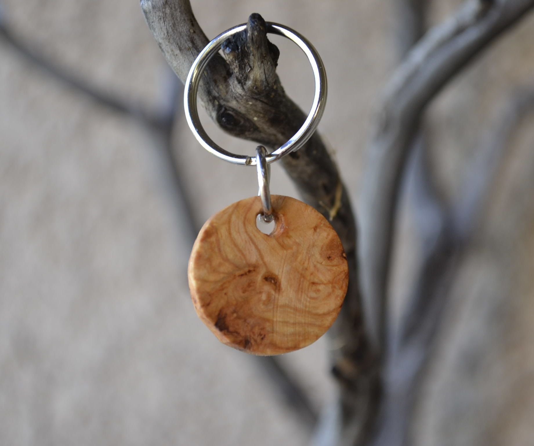 Handcrafted Burl Keychain!! (EASY)