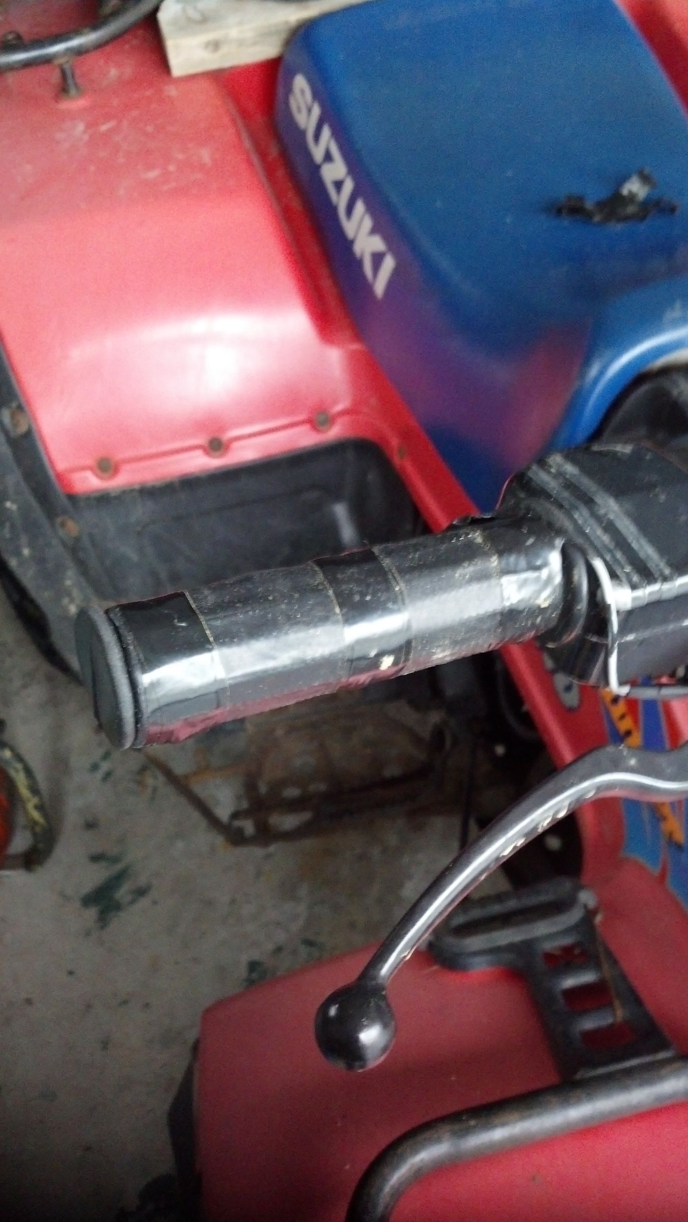 Heated Grips Out of Houshold Items