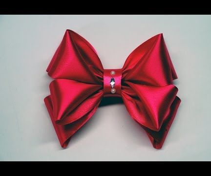 Decor Crafts How to Make Simple Easy Bow of Satin Ribbons / Ribbon Bow Diy / DIY Beauty and Easy